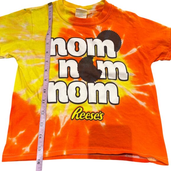 Hershey's Reese's peanut butter cup Nom Nom Nom tie dye t-shirt kid's youth XS - Picture 8 of 8